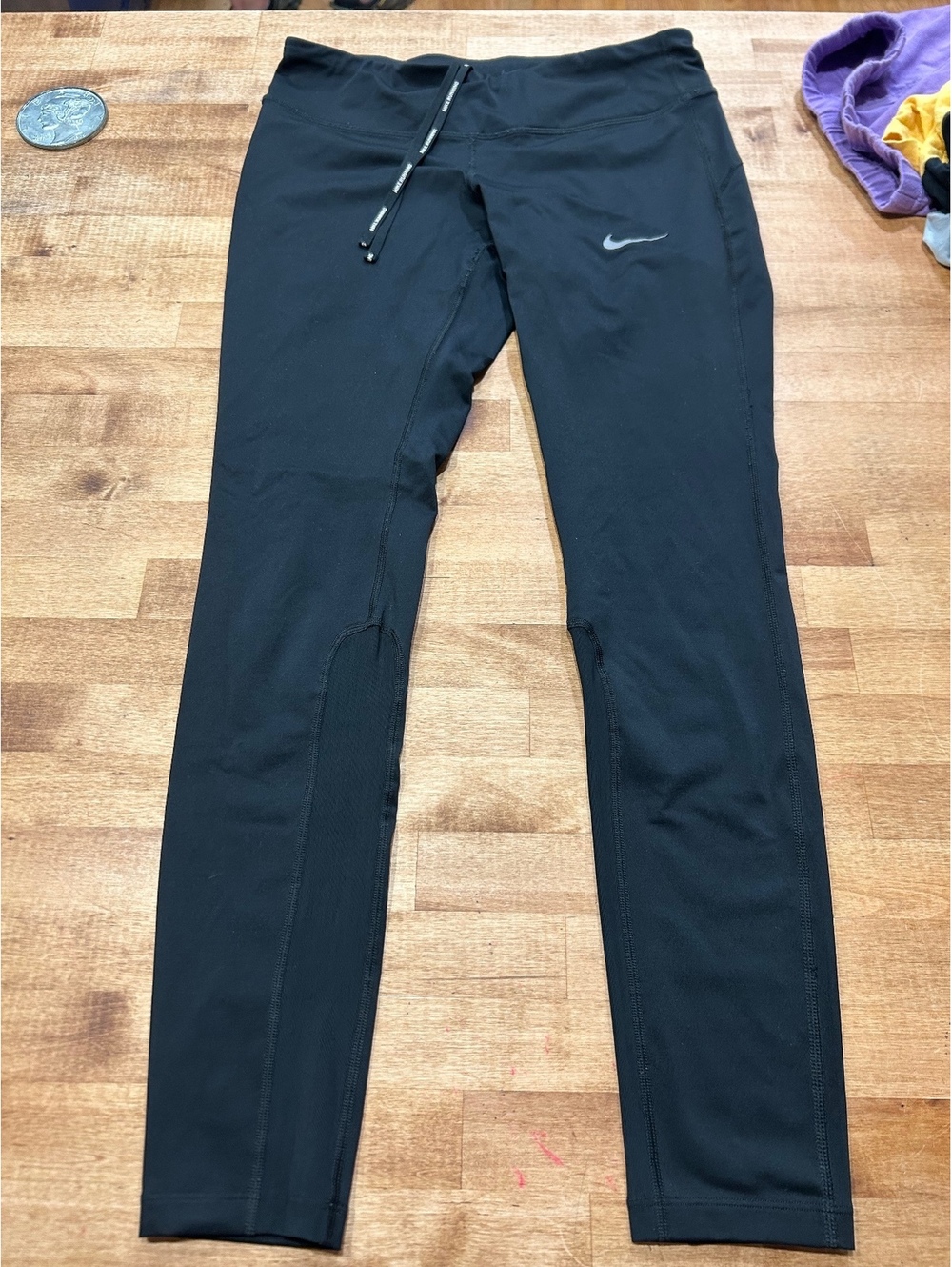 Nike Dri-FIT Black Athletic Leggings Size M